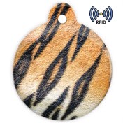 تصویر تگ NFC طرح جاکلیدی مدل پوست ببر 