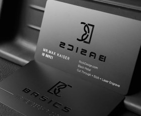 تصویر کارت ویزیت Basics پلکسی 