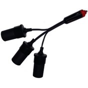 تصویر تبدیل 1 به 3 مادگی فندکی خودرو مدل M-131 (فروش عمده و تکی) 