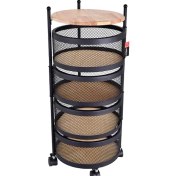 تصویر سبد سیب زمینی و پیاز عروس نوین 