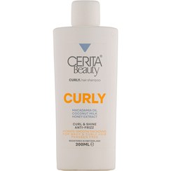 تصویر شامپو موی فر سریتا حجم ۲۰۰ میلی لیتر بدون سولفات عطر عسل 