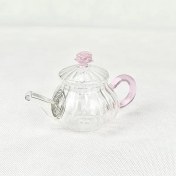 تصویر قوری زعفران پیرکس مدل گل ظرفیت ۱۰۰ میل 