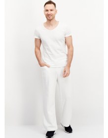 تصویر شلوار راحتی مردانه فیت معمولی، سفید برند esprit Men Regular Fit Solid Sweatpants, White