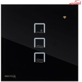 تصویر کلید لمسی هوشمند کولر آبی Zigbee نستک سری INNOVA کد NE5AC01XG1 
