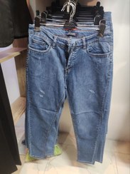 تصویر شلوار لی جذب زنانه آبی کمرنگ 