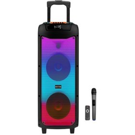 تصویر اسپیکر چمدانی شارژی WGAOYANG مدل WGY-5058 WGAOYANG rechargeable luggage speaker model WGY-5058