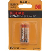 تصویر باتری نیم قلمی کداک مدل الترا پریمیوم آلکالاین ا Kodak 1.5V Ultra Premium Alkaline Battery 