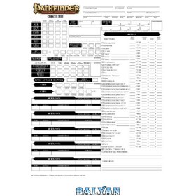 تصویر دانلود کتاب Pathfinder Roleplaying Game: Character Sheet Pathfinder Roleplaying Game: Character Sheet