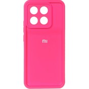 تصویر قاب Solid Case لوگو برجسته Xiaomi Poco X6 Pro 5G / Redmi K70E - سرخابی 