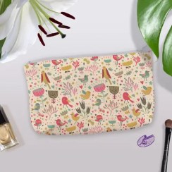 تصویر کیف لوازم آرایشی باغ گنجشک 