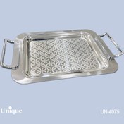 تصویر سینی براق استیل بدون پایه کوچک UN-4075 یونیک 