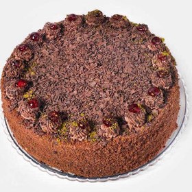 تصویر کیک شکلاتی گرد 