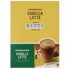 تصویر قهوه فوری وانیل لاته استارباکس – 10 ساشه 22 گرمی Starbucks vanilla latte