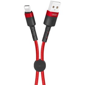 تصویر کابل شارژ سریع لایتنینگ به یواس‌بی به طول 25 سانتی‌متر ایکس‌او XO Convenient usb cable with clip lighting NB117 