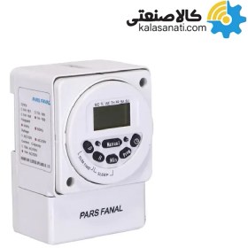 تصویر تایمر ذخیره دار دیجیتالی هفتگی پارس فانال مدل PFTD-190 Pars Fanal PFTD-190 model weekly digital storage timer