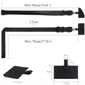 تصویر بند دوشی و گردنی موبایل مدل لندیارد مناسب برای تمام گوشی های موبایل 