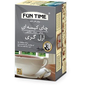 تصویر چای کیسه ای 25 عددی ارل گری فان تایم | FunTime Tea 