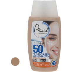 تصویر كرم ضد آفتاب اس پی اف 50 پوست خشك و حساس50 میلی لیتر پیكسل Pixxel SPF50 Sunscreen Cream For Dry and Sensitive Skin