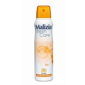 تصویر اسپری بدن مالزیا زنانه فرش کر درای 150 میل Malizia Dry Fresh Care Spray For Women 150ml