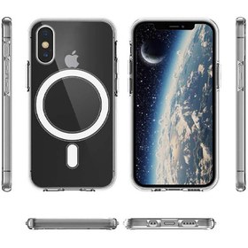 تصویر قاب ضد ضربه مگ سیف Clear Case Magnetic آیفون X / XS Mag Safe Phone Case For iPhone X / XS