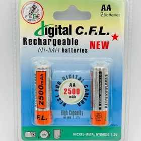 تصویر باتری قلمی شارژی DIGITAL C.F.L. کد2500MAH 