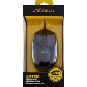 تصویر ماوس با‌سیم سیبراتون مدل SM1130 SIBRATON Wired Mouse | SM1130