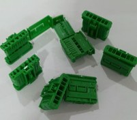 تصویر سوکت خام شش خانه ( شش فیش ) مقاومت بخاری ساینا 