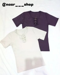 تصویر کراپ یقه سه حلقه سایز : فری تا ۴۶ 