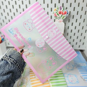 تصویر پوشه A4 راه راه حیوانات 