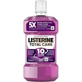 تصویر دهان شویه لیسترین Listerine سری Total Care مدل Clean Mint حجم 250 میل 