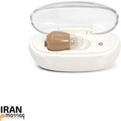 تصویر سمعک تک گوش شارژی کیس دار آیجویر مدل G12 – با فناوری کاهش نویز هوشمند 