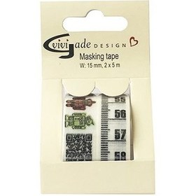 تصویر چسب واشی طرح متر 