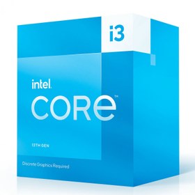 تصویر پردازنده اینتل مدل Core i3 13100F CPU Intel Core i3 13100F Raptor Lake CPU