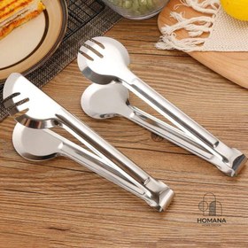 تصویر انبر سالاد استیل 