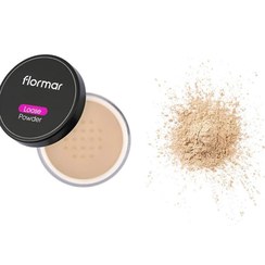 تصویر پودر بیک رنگی فلورمار (Flormar) مدل Loose Powder فیکساتور آرایش