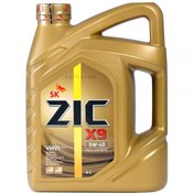 تصویر روغن موتور زیک مدل SK ZIC X9 5W-40 تمام سنتتیک اصلی چهار لیتری SK ZIC X9 5W40 SN Fully Synthetic 4lit