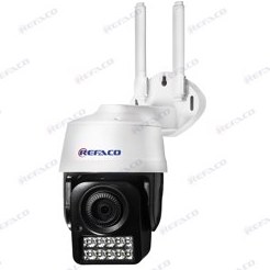 تصویر دوربین وای فای فضای بیرون REFACO WIFI CAMERA DUAL LIGHT OUTDOOR 3Mp 128G CCTV رفاکو RFW502-DU 