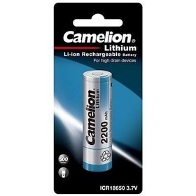 تصویر باتری قلمی کملیون مدل ICR18650 ظرفیت ۲۲۰۰ میلی آمپر 