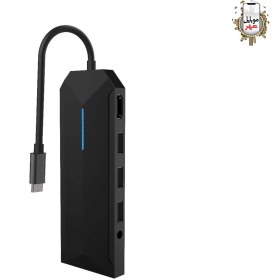 تصویر هاب گیمینگ 9در1 پرودو Porodo 9IN1 USB-C Hub 4K Gamers Edition PDX526 