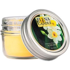 تصویر شمع معطر ۷۰ گرمی رایحه گل نرگس گرم و آرامش بخش 