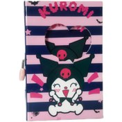 تصویر دفتر خاطرات قفل‌دار طرح کرومی 