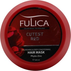 تصویر ماسك مو تقویت کننده و نرم کننده عمیق موهای قرمز کاسه ای 300 میل فولیکا 