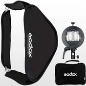 تصویر سافت باکس اکسترنال Godox S2 Speedlite Bracket with 60x60cm Softbox 