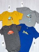 تصویر بادی پسرانه وارداتی | طرح وسایل نقلیه | سایز ۶ ماه تا ۴ سال | لطیف و راحت 