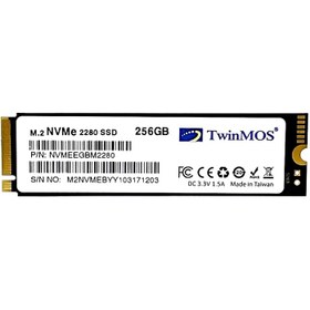 تصویر اس اس دی اینترنال تویین موس مدل NVMe M.2 2280 PCIE ظرفیت 256 گیگابایت همراه با گارانتی ssd 256GB