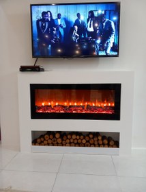 تصویر شومینه برقی الیسان سایز50*120 باهیزم2بعدی fireplace