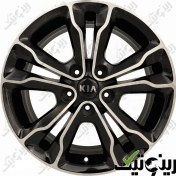 تصویر رینگ چرخ کیا اپتیما سایز ۱۷ اینچ رنگ رخ تراش مشکی 