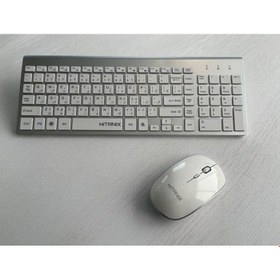 تصویر کیبورد و ماوس بی سیم نایتانیکس مدل NX-080CW ا Nitanix wireless keyboard and mouse model NX-080CW Nitanix wireless keyboard and mouse model NX-080CW