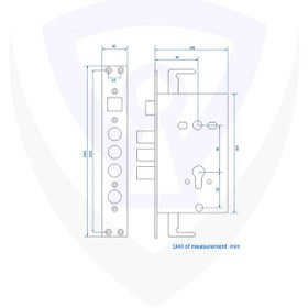 تصویر قفل درب ضد سرقت یونیکس پارت unixpart 