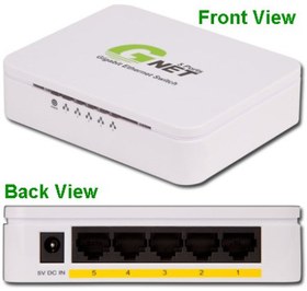 تصویر Gnet SW5G 5 port Switch Gnet SW5G 5 port Switch